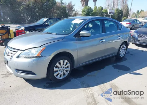 2013 Nissan Sentra Sv z USA, uszkodzony, nr VIN 3N1AB7AP2DL776306